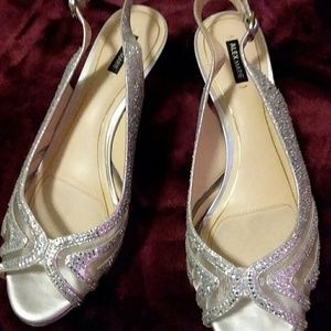 Silver Shoes 2 1/4" Heel